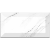 CARRARA LIGHT BEVELLED GLOSSY 10x20 CM