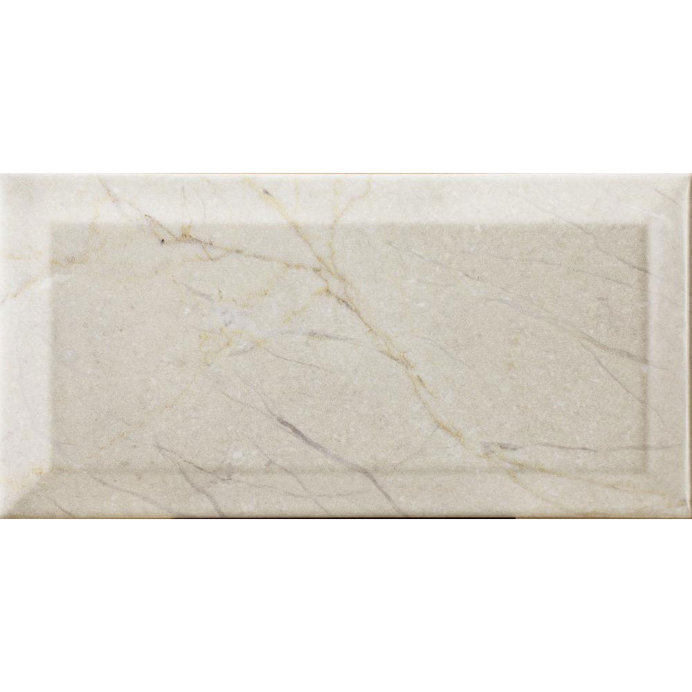 MARMOL BEIGE BEVELLED GLOSSY 10x20